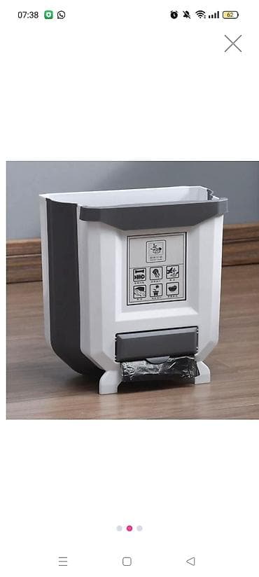 Mətbəx üçün asılan qatlanan zibil qabı - Divara və ya dolab qapısına — 3