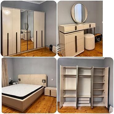 bar şkaf: İkinəfərlik çarpayı, Dolab, Termo, 2 tumba, İşlənmiş — 1