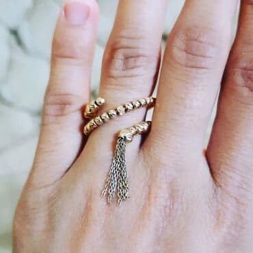 tək qaş: Toy, Üzük, Sarı qızıl, 585 Əyar, Qaşsız — 4