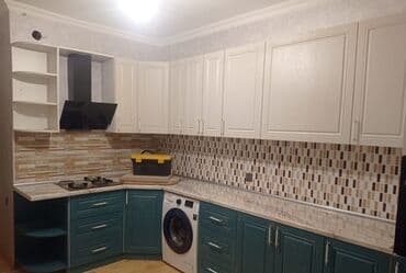 мебель на заказ шкафы: Sifarişlə mətbəx dəsti, Özü çəkən petlələr, Parlaq laminat, Kredit yoxdur, Pulsuz çatdırılma — 1