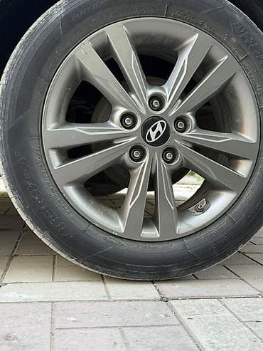 disk r16 type 1: Hyundai orijinal yüngül lehimli disklər və şinlər dəsti - Markalı — 4