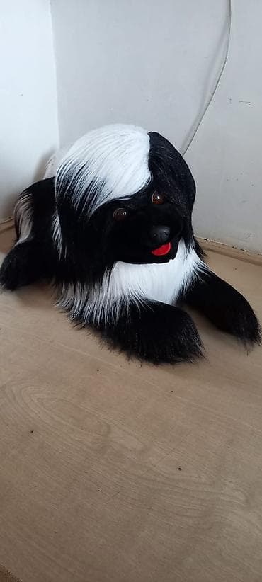 Böyük ölçülü yumşaq oyuncaq – it fiquru - Model: uzanan pozada, uzun