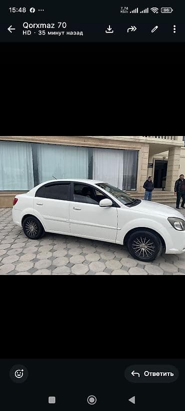 eleyus venera a: Kia Rio sedan – ağ rəng Texniki xüsusiyyətlər və avadanlıq: - Benzin — 7