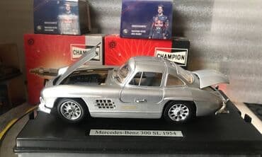 metbex tavan modelleri: Коллекционная модель Mercedes-Benz 300SL Coupe W198 Silver 1954 — 21