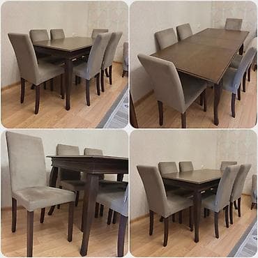 stul bar: Acilan masa+8 stulla birge 450 azn.Unvan Suraxanı.Tam ideal (Gülü) — 1