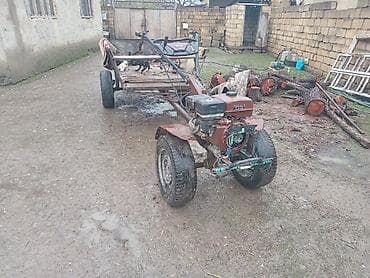 maşın ucun ortuk: Motoblok qoşqulu minitraktor - Güclü benzin mühərriki ilə motoblok — 2