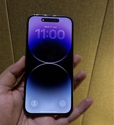 iphone adapdir: IPhone 14 Pro, 256 GB, Deep Purple, Zəmanət, Simsiz şarj, Face ID — 3