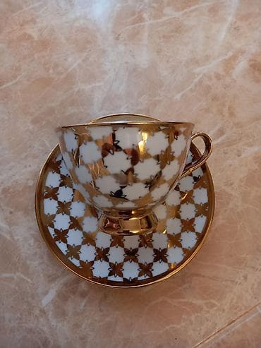 mis samovar satilir: Qəhvə dəsti, rəng - Ağ, Farfor — 2