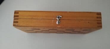 Nərdlər: Taxta şahmat/dama dəsti – qatlanan taxta qutu - Material: tam taxta — 3