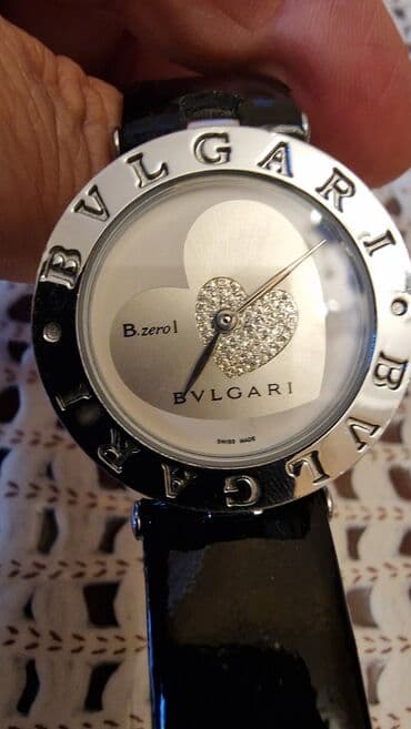 urek: İşlənmiş, Qol saatı, Bulgari, rəng - Qara — 1