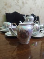 qab qacax: Çay dəsti, Farfor, 6 nəfərlik, Almaniya — 14