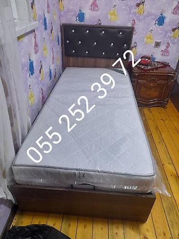Çarpayılar: Yeni, Təknəfərlik çarpayı, Bazalı, Matras ilə, Siyirməsiz, Azərbaycan — 5