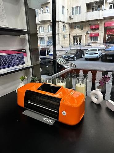 plotter: Portativ hidrogen vinil/ploter kəsici – sensor ekranlı, narıncı korpus — 5