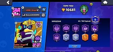 bez çanta: Brawl Stars hesabı – 10,681 Kupa Yolu - Profil: HMB | Angel (klantag — 1