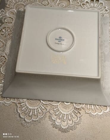 kofe servisi: Meyvə/Şirniyyat üçün Vaza__Kaiser brendi, farfor (Almaniya), qızıl — 4