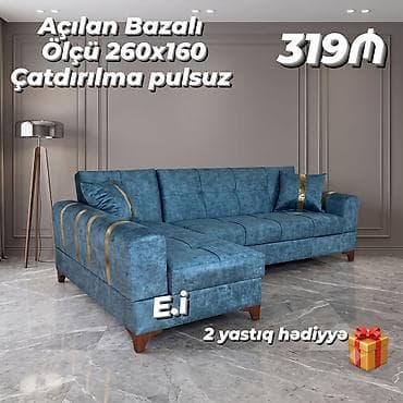 kitab dolablari: Künc divan, Yeni, Açılan — 3
