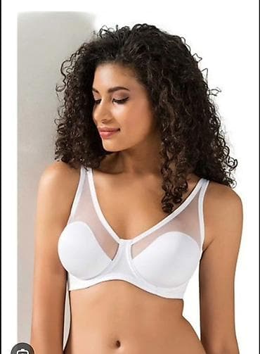 memi paltar: Qadın toparlayıcı balensiz bralet – şəffaf tül detallı - Rənglər: ağ — 1