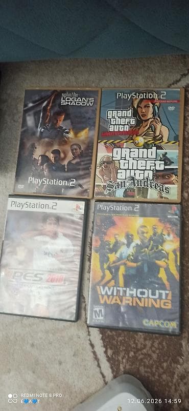 PlayStation 2 (PS2) komplekti Məzmun: - PS2 “fat” konsol (qara) - — 4