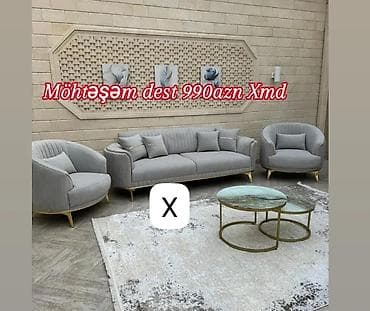 Möhtəşəm dəst – 990 AZN Zərif skandinaviya üslubunda yumşaq mebel