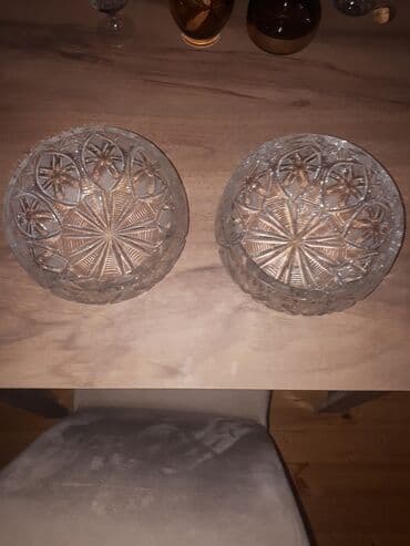 Аксессуары для кухни: YENİ!!! -TƏMİZ XRUSTAL MEYVƏ QABILARI (İki cüt - sovet dövrünə — 1