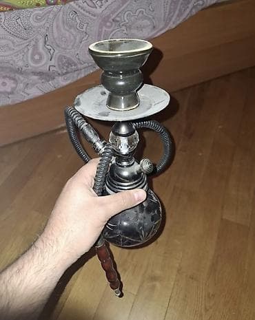 qelyan icare: Mini nərgilə (şişə qablı, keramik kasalı) - Kompakt ölçü: evdə və ya — 1