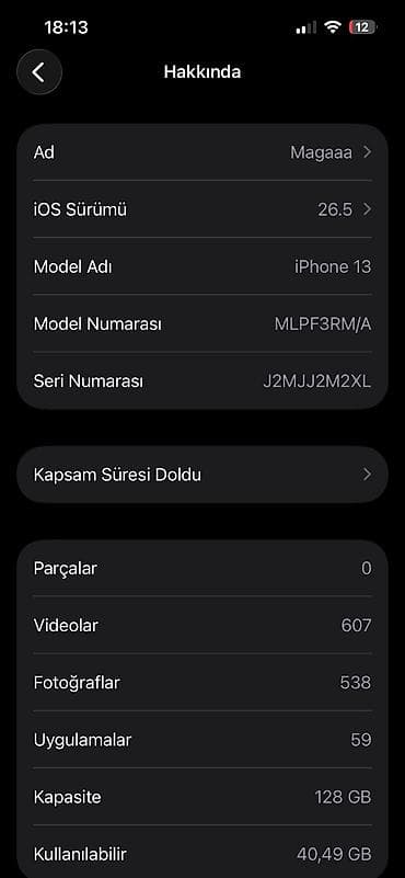 philips xenium 9@9d: IPhone 13, 128 GB, Midnight, Zəmanət, Simsiz şarj, Face ID — 7