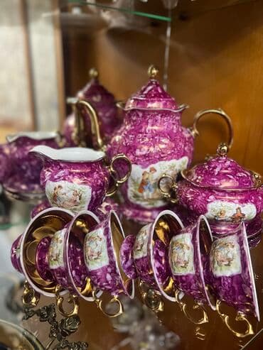 qedim: Çay dəsti, rəng - Çəhrayı — 2