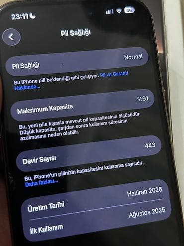 iphone zaqatala: IPhone 16 Pro, 256 GB, Desert Titanium, Zəmanət, Face ID — 2
