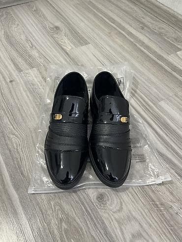 ayaqqabı: Kişi klassik tufliləri – qara, parlaq üst səthli - Model: loafers — 3
