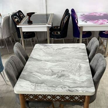 Masa və oturacaq dəstləri: Mətbəx üçün, Yeni, Açılan, Dördbucaq masa, 4 stul — 10