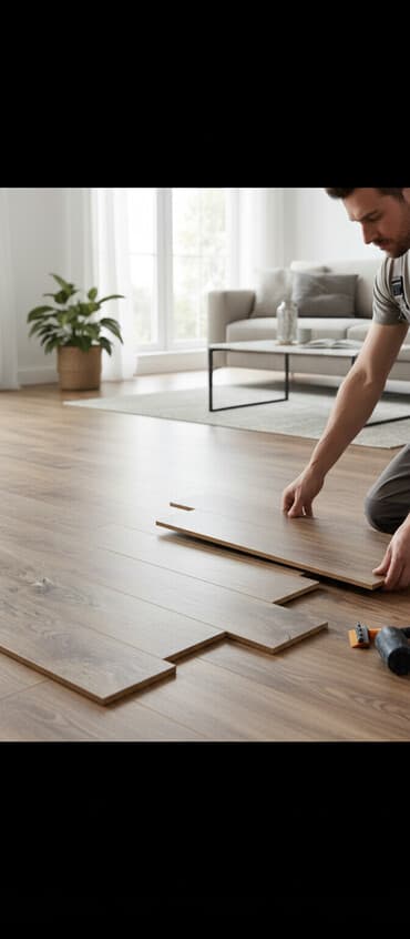 col divar boyalari: MDF əsaslı, laminat örtüklü taxta panellər – qoz ağacı teksturasında — 1