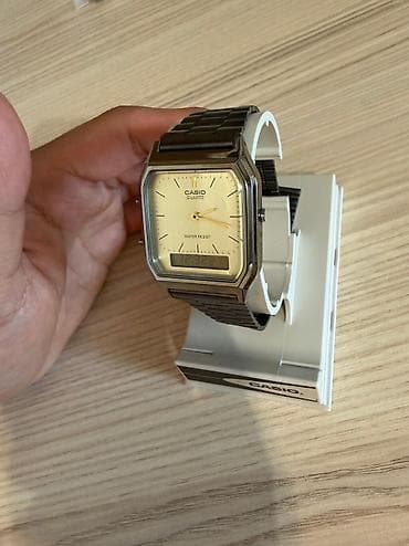 Qol saatları: Casio hibrid qol saatı – analoq və rəqəmsal displeyin kombinasiya — 5