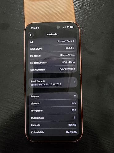 IPhone 17 Pro, 256 GB, Narıncı lalafo.az -da IPhone 17 Pro, 256 GB, Narıncı