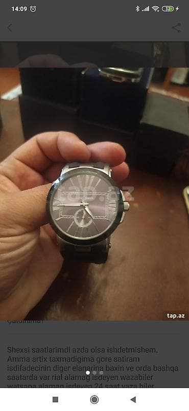 qadın qol saatları: Az ishdetmishem amma ela veziyetedi ideyen yaza biler — 2