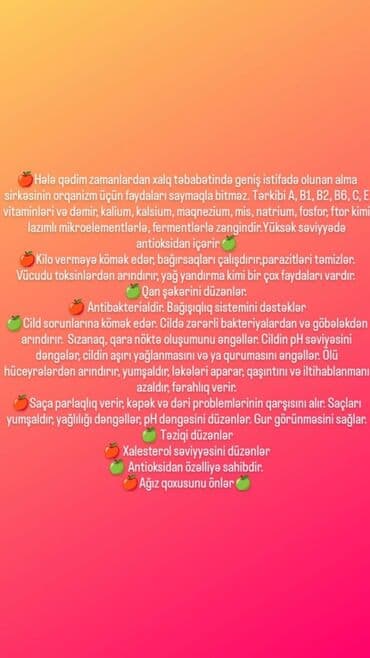 arpa unu satışı: 🍎Hələ qədim zamanlardan xalq təbabətində geniş istifadə olunan alma — 7