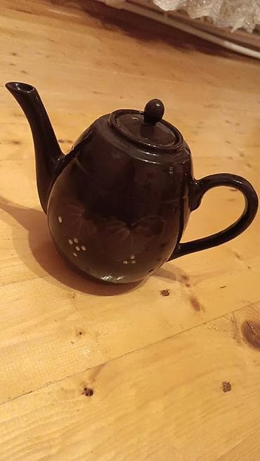 bıcaq desti: Çay dəsti, rəng - Qara, Farfor — 3