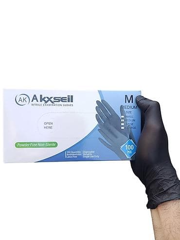kia forte disk: Akxseil qara nitril əlcək S,M,L ölçü Avtoservislər və klinikalar üçün — 1