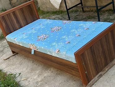 Ev üçün mebel: Təknəfərlik çarpayı, Bazalı, Matras ilə — 2