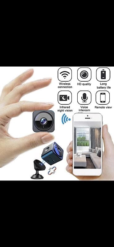 Mini Wi‑Fi təhlükəsizlik kamerası - Simsiz qoşulma: Wi‑Fi vasitəsilə