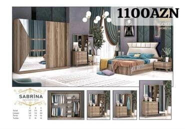 işlenmiş termolar: İkinəfərlik çarpayı, Dolab, Termo, 2 tumba, Azərbaycan, Yeni — 22