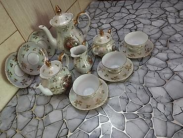 mis caydan: Çay dəsti, Farfor, 12 nəfərlik, Çexiya — 3