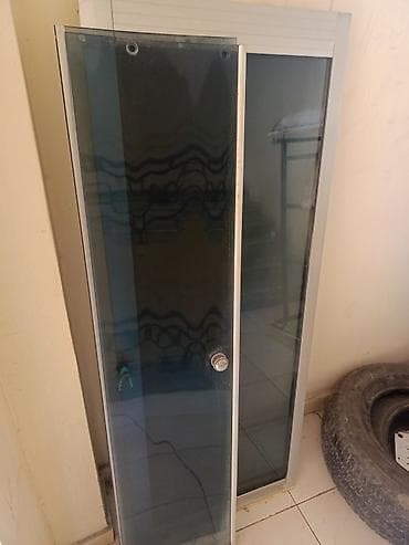 şüşə qapılar: Şüşə qapı dəsti - Material: qalın temperli şüşə (tünd/yaşıl — 1