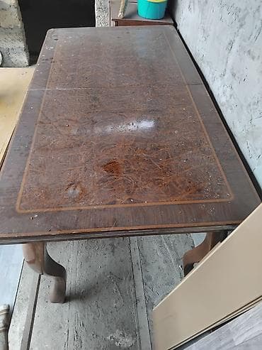 Qonaq masası, İşlənmiş, Açılan, MDF, Dördbucaq masa