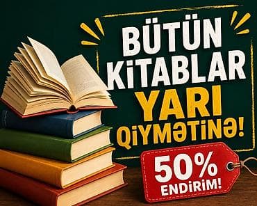 Bütün kitablar yarı qiymətinə – 50% endirim!