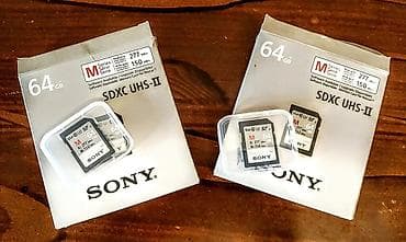 series s: Sony SDXC UHS-II M Series yaddaş kartları – 64 GB - Model: Sony SDXC — 1