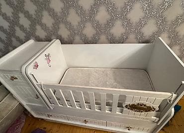ortopedik matras: Uşaq beşiyi – çoxfunksiyalı kombi model Xüsusiyyətlər: - Rəng: ağ — 2