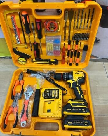 kömürsüz drel: Yeni Zərbəli drel Akkumulatorlu, Pulsuz çatdırılma — 1