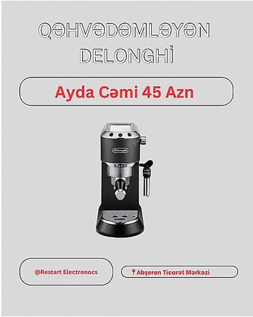 delonghi kbo: Qəhvə maşını Delonghi, Avtomat, Kapuçinator ilə, Yeni — 1