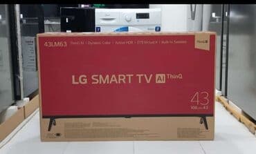Yeni Televizor LG 43" Pulsuz çatdırılma, Rayonlara çatdırılma