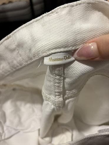 honor smart: Şalvar, Massimo Dutti, rəng - Ağ — 2